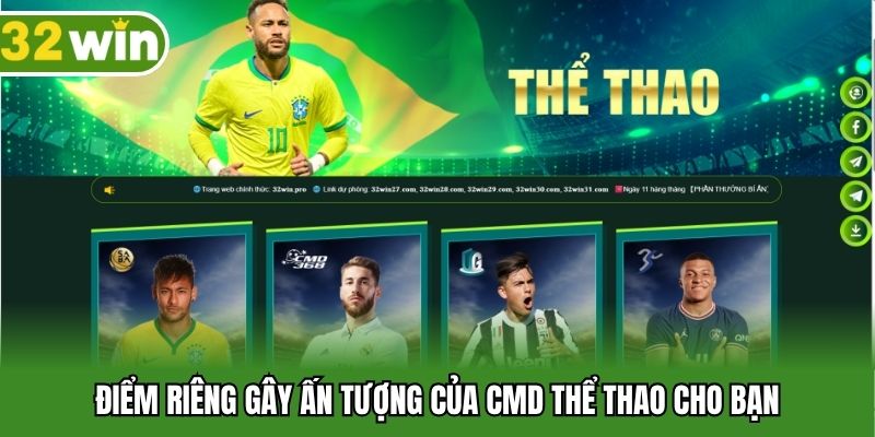 Điểm riêng gây ấn tượng của CMD thể thao cho bạn