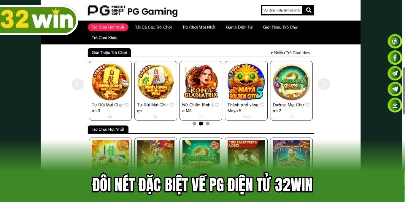Đôi nét đặc biệt về PG điện tử 32win