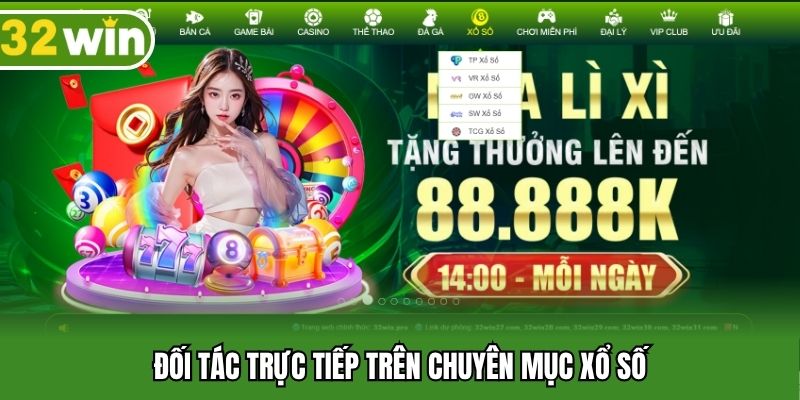Đối tác trực tiếp trên chuyên mục xổ số